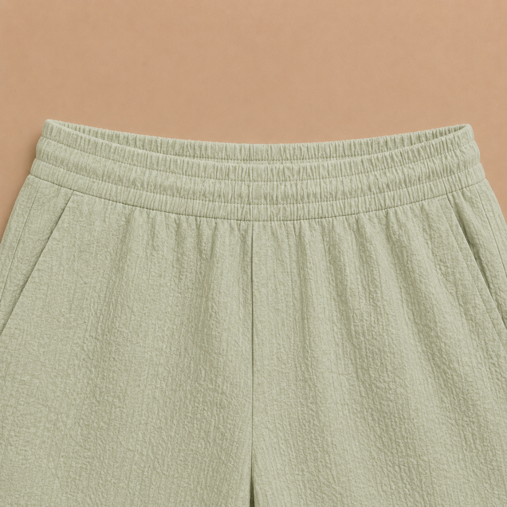 Heren set met overhemd met relaxte revers en korte broek Jelle Jora Mode