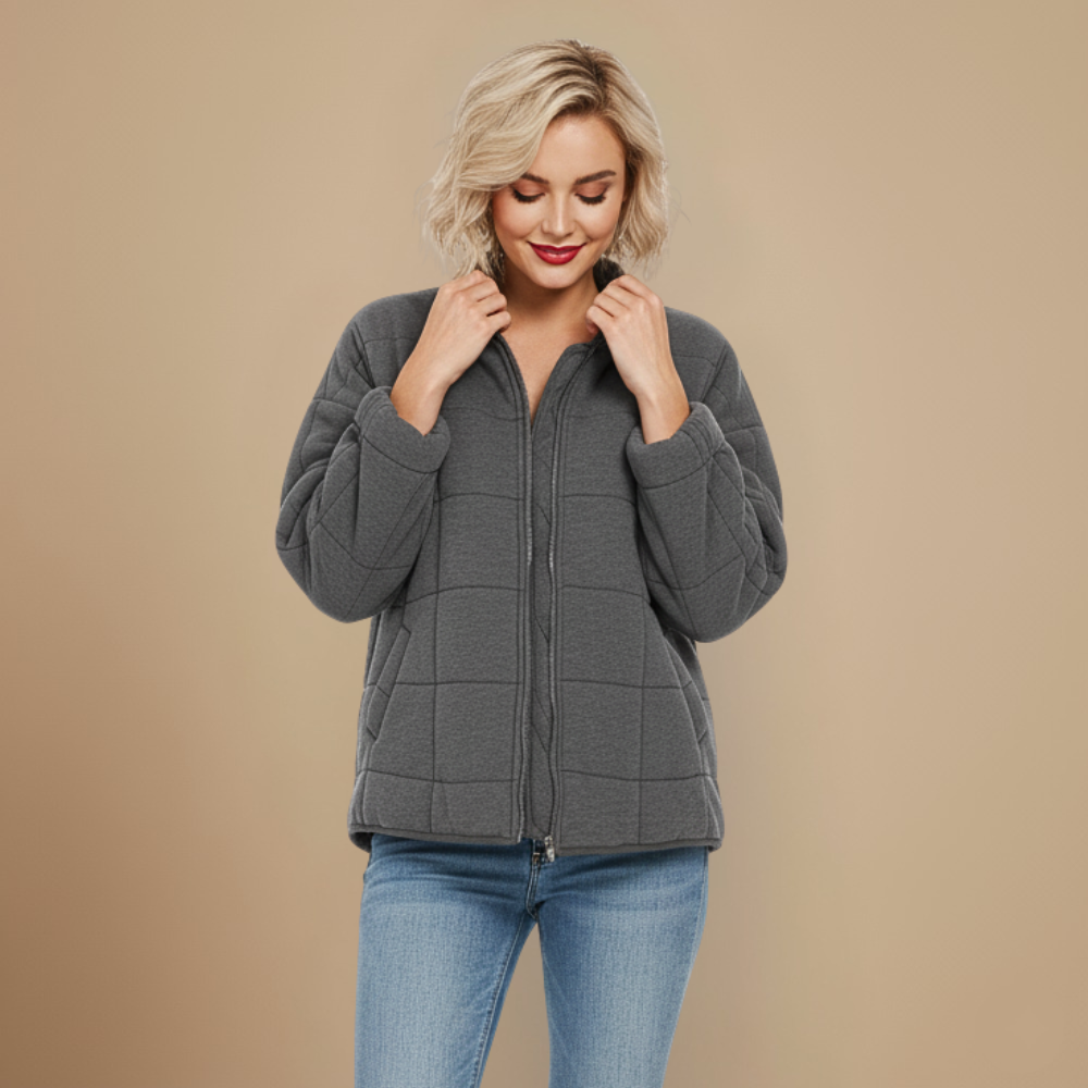 Casual warme katoenen gewatteerde parka voor dames Jelle Jora Mode