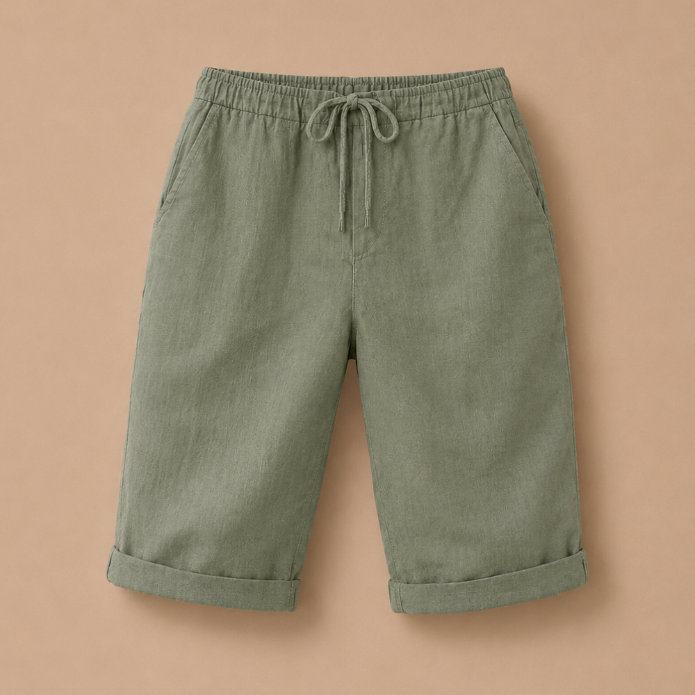 Dames capribroek met elastische tailleband Jelle Jora Mode