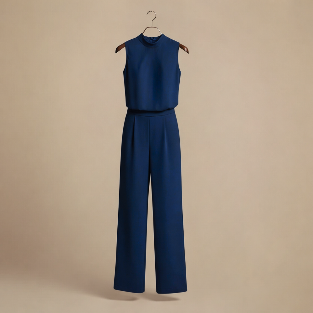 Elegante mouwloze jumpsuit met wijde pijpen Jelle Jora Mode