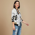 Bomberjack met Print Casual Stijl Jelle Jora Mode