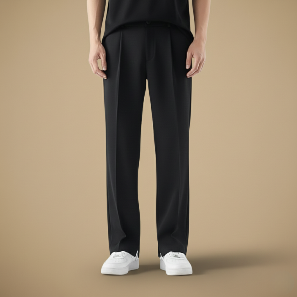 Herenbroek met rechte losse pasvorm voor de zomer Jelle Jora Mode