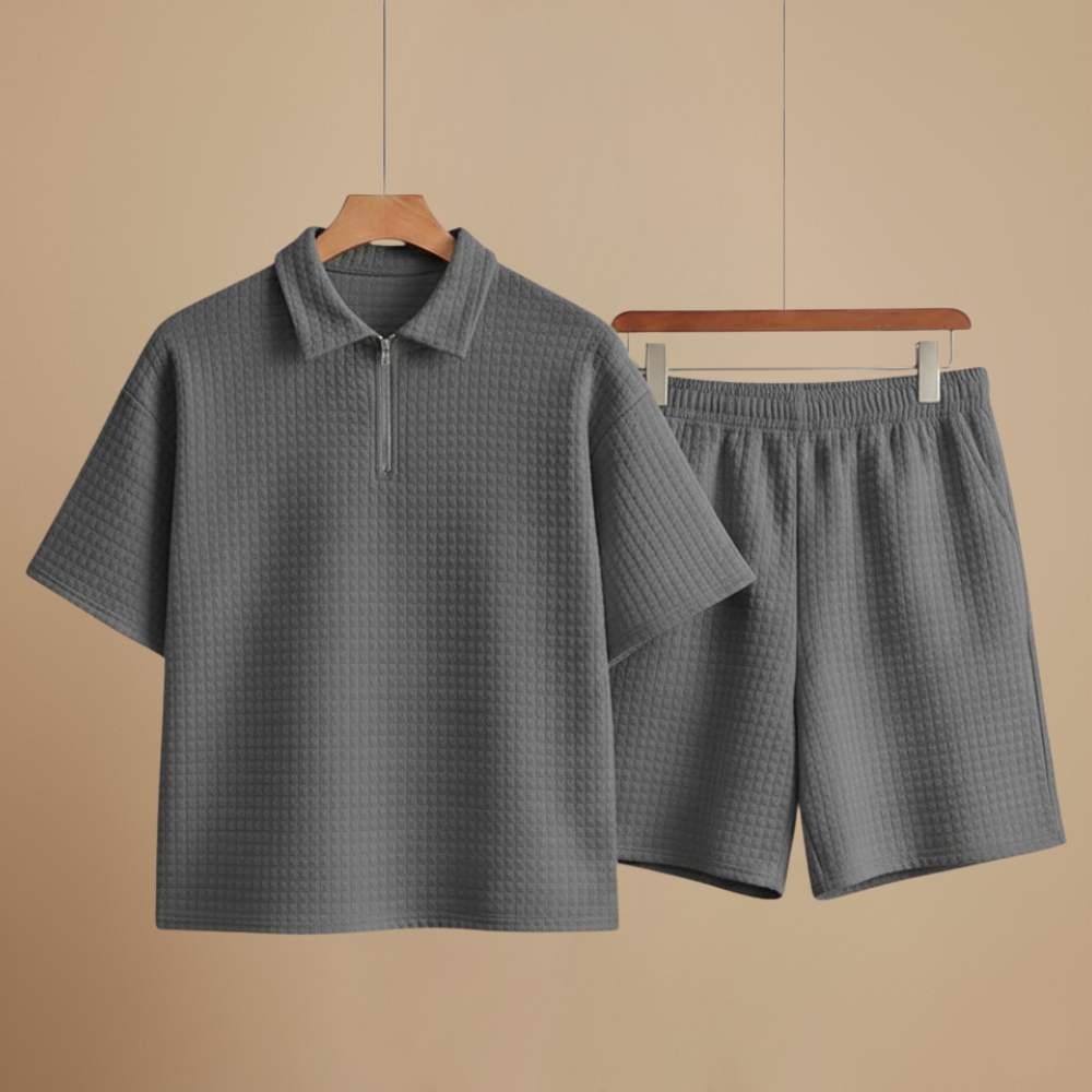 Casual set met korte mouwen voor heren Jelle Jora Mode