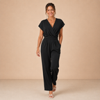Dames jumpsuit met hoge taille en V-hals Jelle Jora Mode