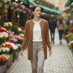 Losvallende cardigan voor dames Jelle Jora Mode