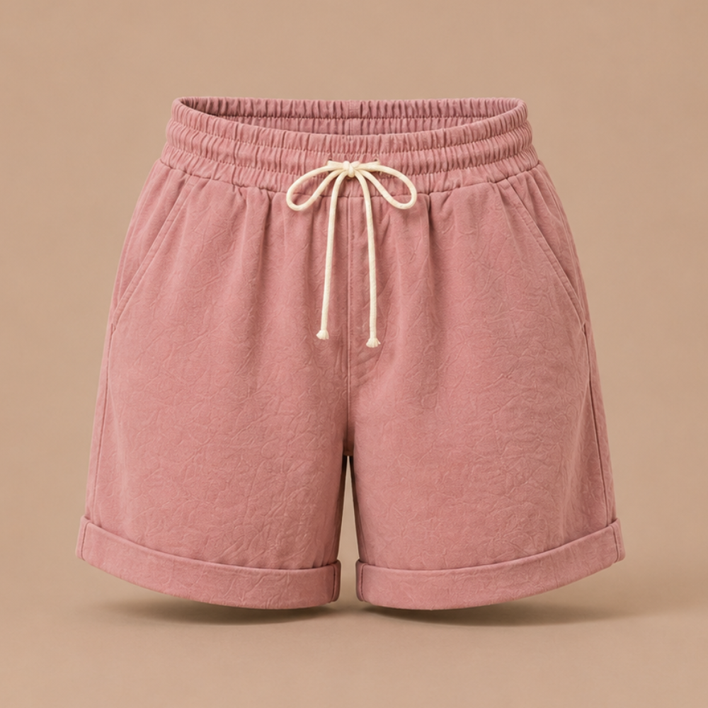 Dames bermudashorts met elastische tailleband Jelle Jora Mode