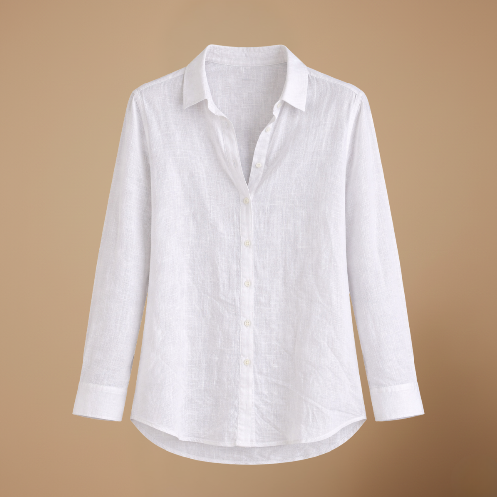 Dames casual slim fit blouse met lange mouwen en knoopsluiting Jelle Jora Mode