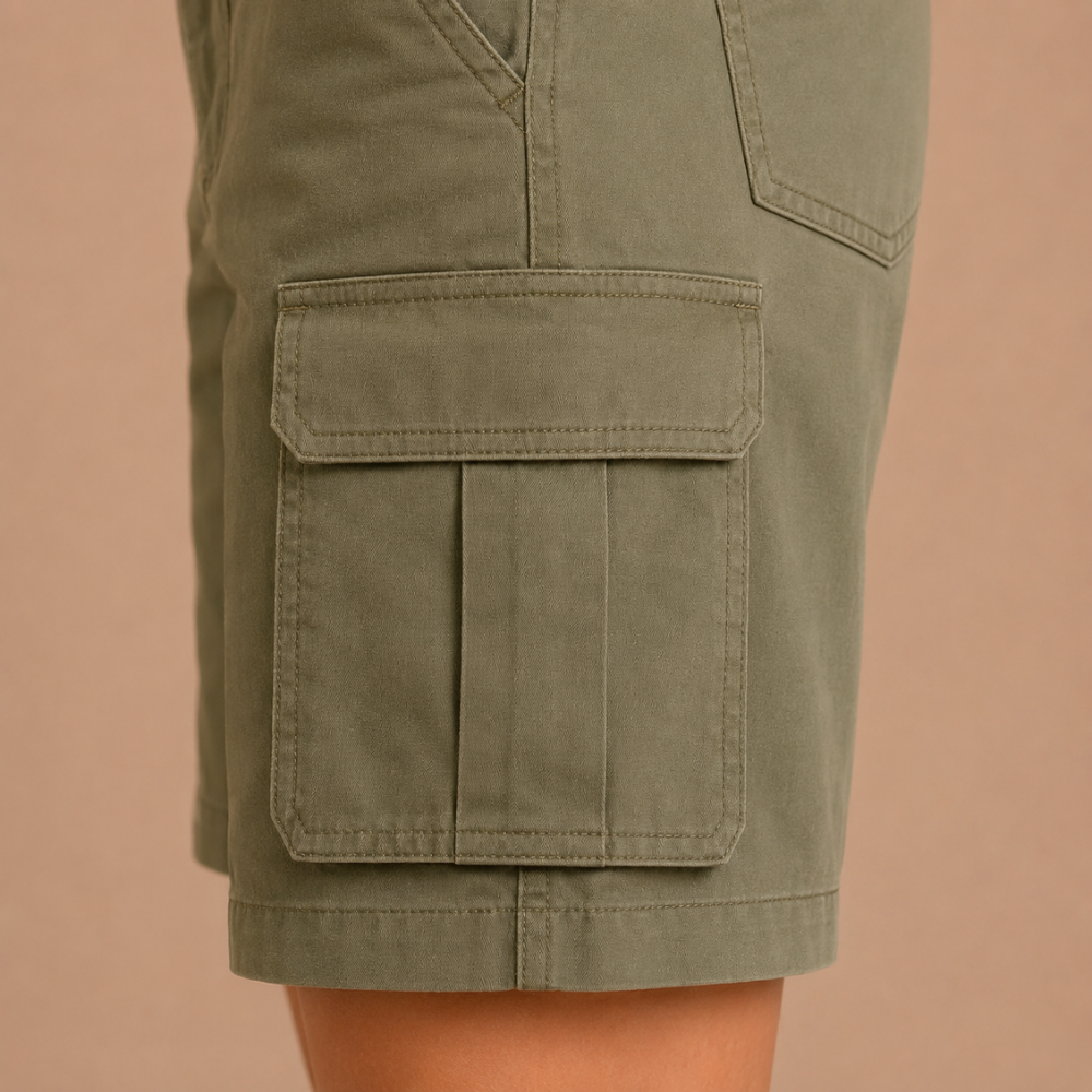 Dames casual cargoshort met meerdere zakken Jelle Jora Mode