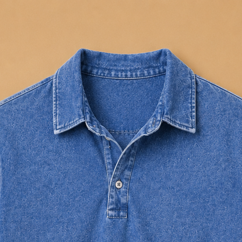 Heren klassiek polo-shirt met korte mouwen en polokraag Jelle Jora Mode