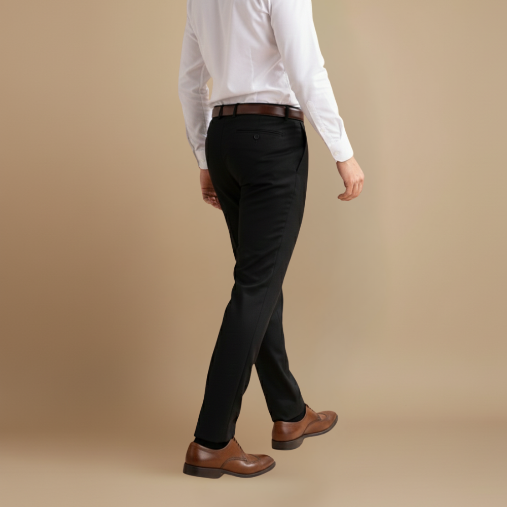 Heren casual geplooide broek