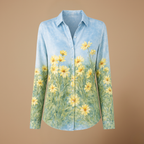 Dames elegante ruimvallende casual blouse met lange mouwen Jelle Jora Mode