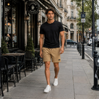 Heren casual sportshort met trekkoord Jelle Jora Mode