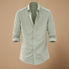 Heren slim fit overhemd met lange mouwen en knopen Jelle Jora Mode