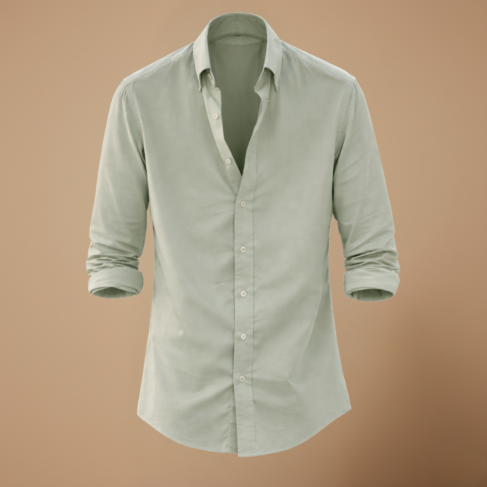 Heren slim fit overhemd met lange mouwen en knopen Jelle Jora Mode