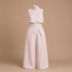 Dames elegante mouwloze set met coltrui en broek Jelle Jora Mode