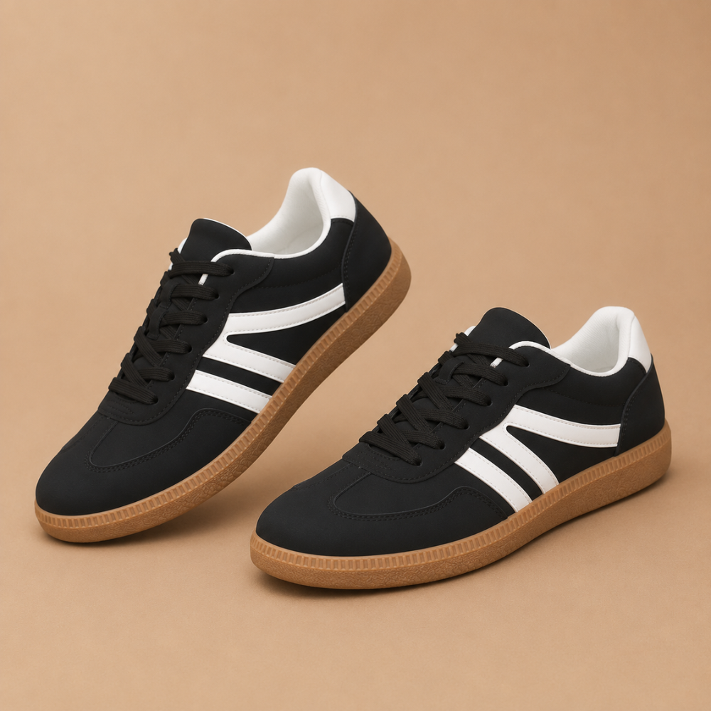 Dames klassieke wandelsneakers met veters Jelle Jora Mode