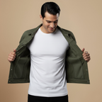 Casual Gewassen Denim Jasje voor Heren Jelle Jora Mode