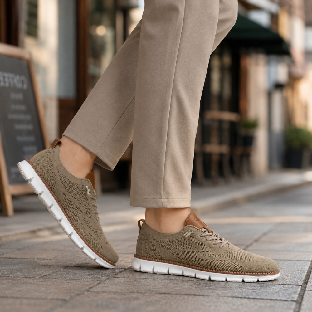 Heren lichtgewicht ademende casual wandelsneakers Jelle Jora Mode