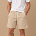 Heren strandboardshorts met trekkoord en zakken Jelle Jora Mode