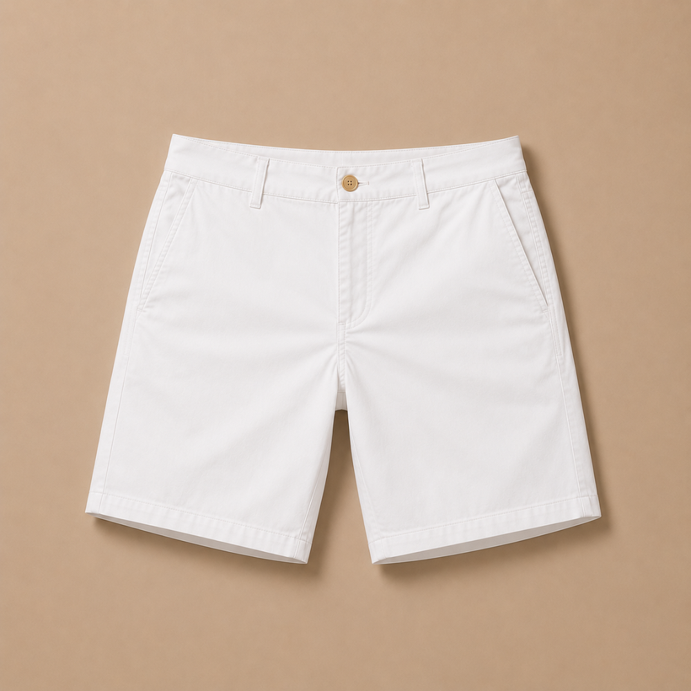 Heren slim fit chino-short Jelle Jora Mode