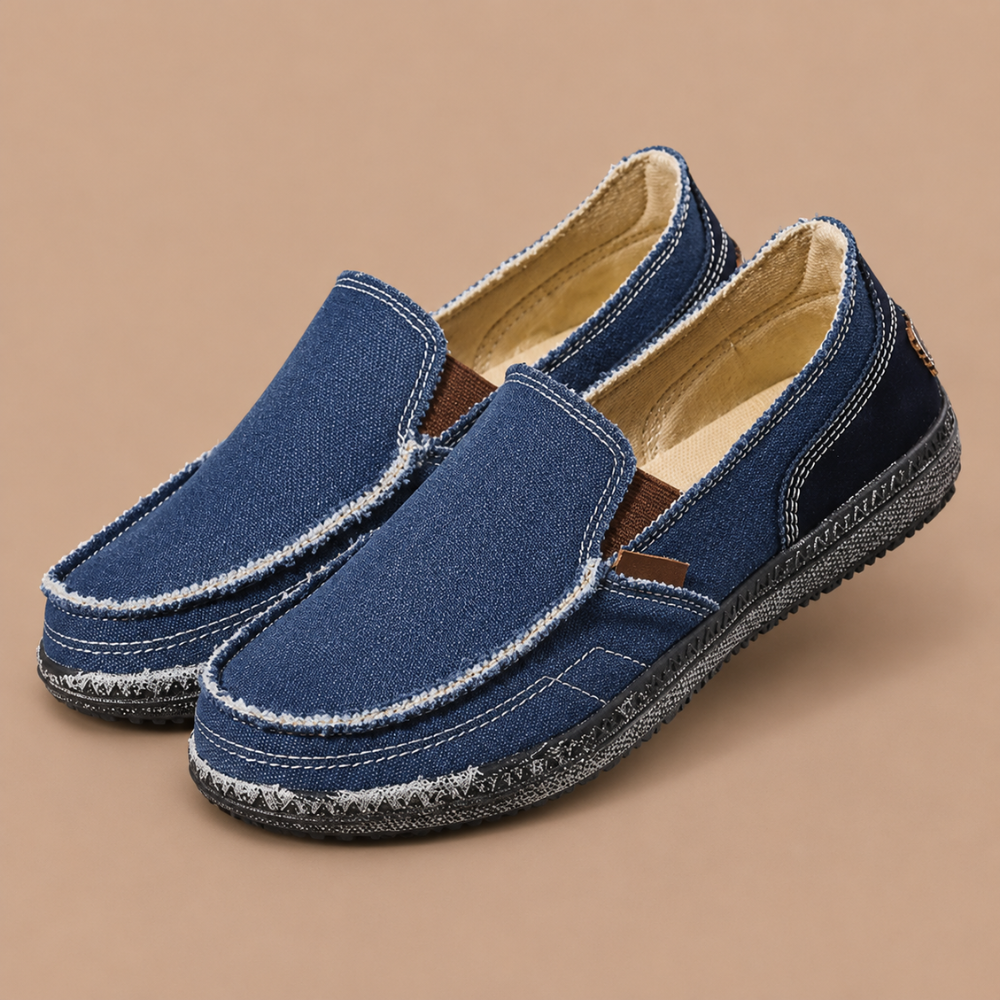Heren comfortabele ademende instaploafers Jelle Jora Mode
