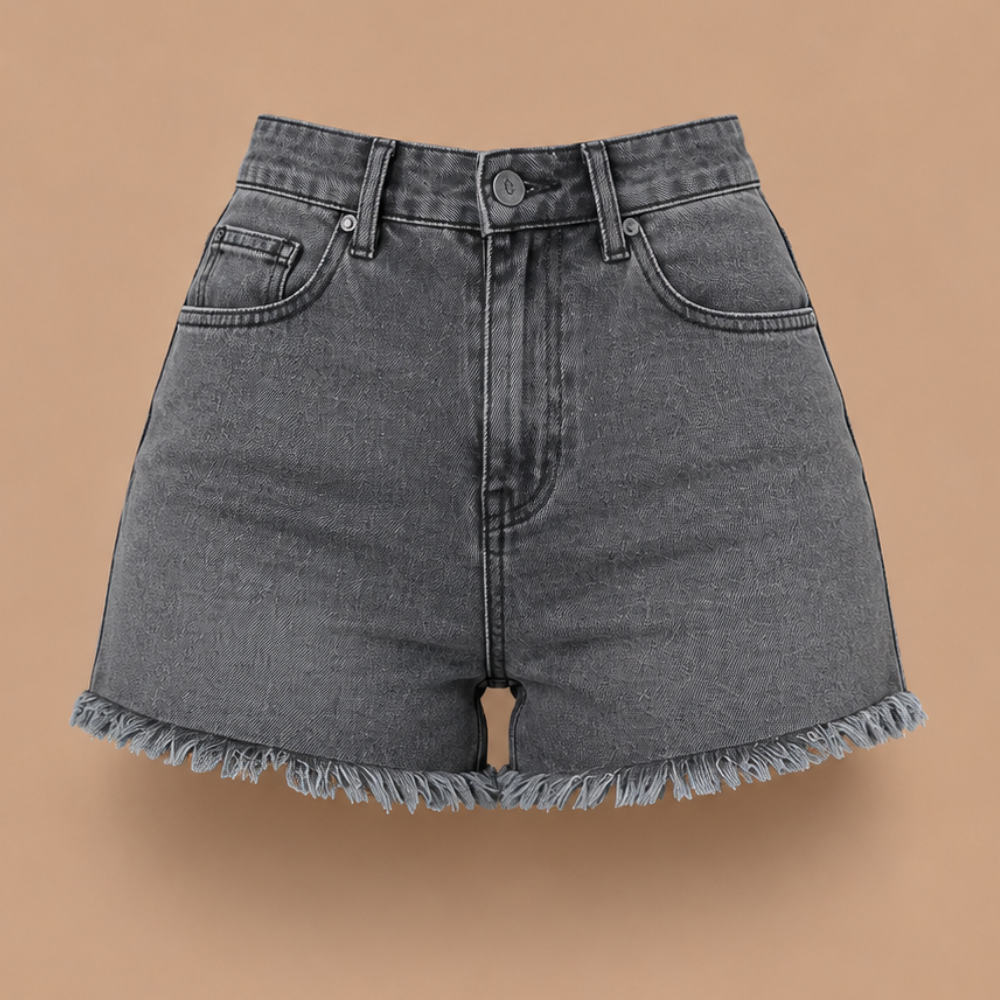 Dames denimshort met hoge taille Jelle Jora Mode