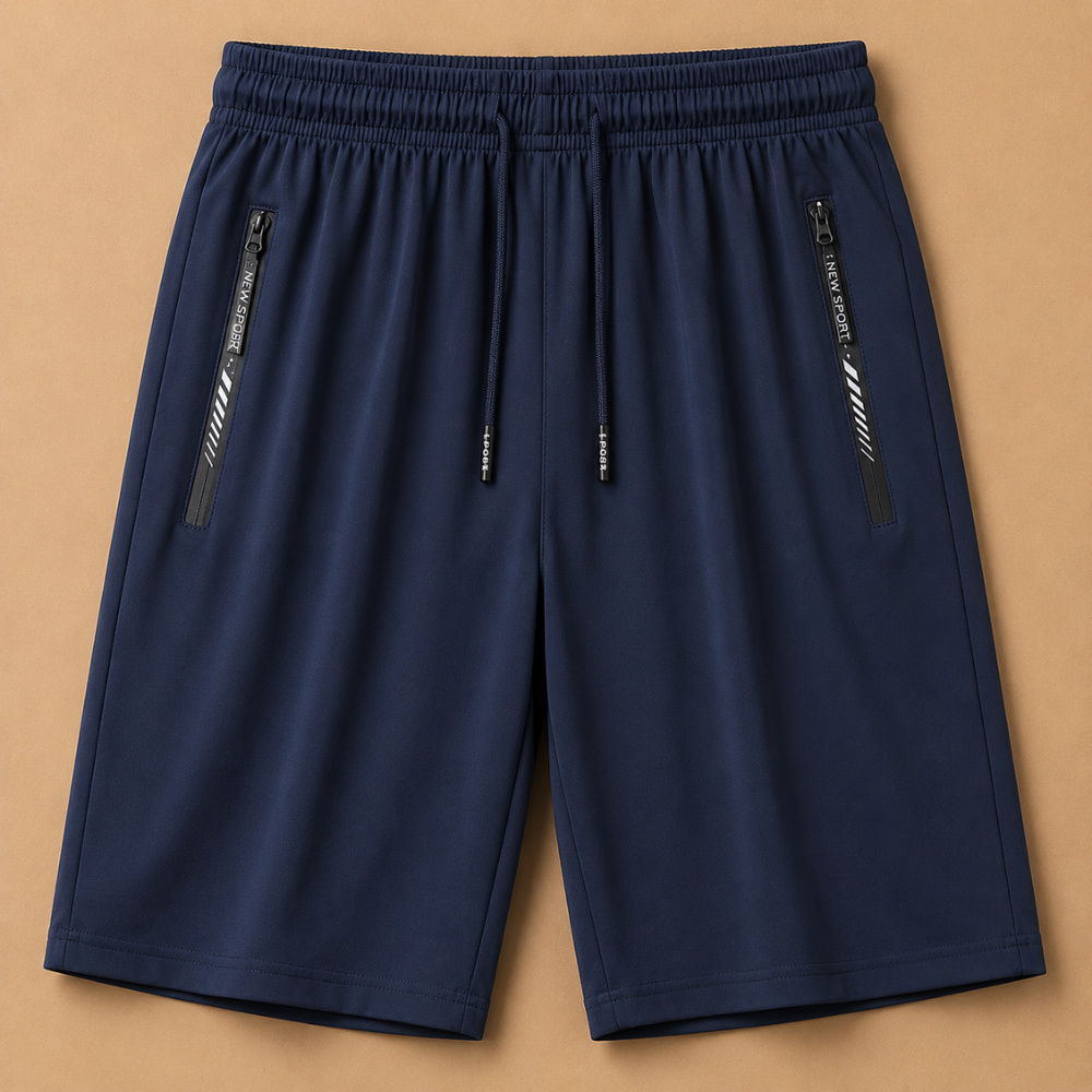 Heren sportshort met sneldrogende stof Jelle Jora Mode