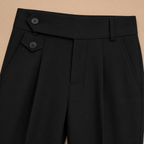 Herenbroek met hoge taille en rechte pijpen Jelle Jora Mode