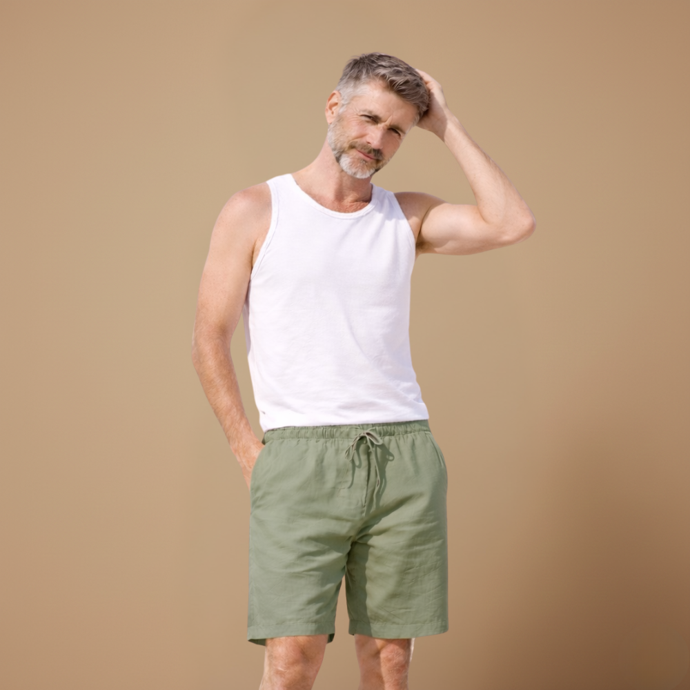 Heren sneldrogende zwemshort met trekkoord en zakken Jelle Jora Mode