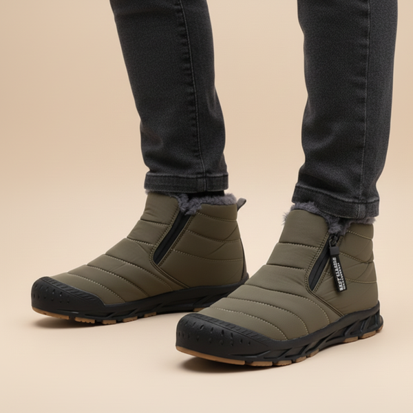 Heren winterlaarzen met ritssluiting aan de zijkant