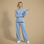 Casual tweedelige set met lange mouwen voor dames Jelle Jora Mode