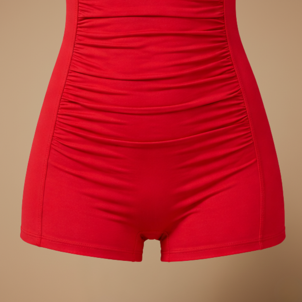 Dames eendelig zwempak met afslankend en push up design Jelle Jora Mode