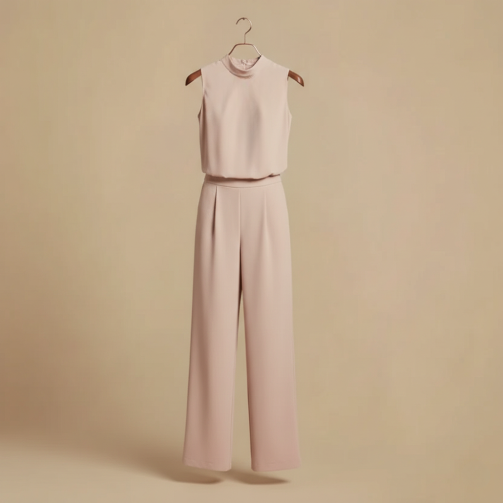 Elegante mouwloze jumpsuit met wijde pijpen Jelle Jora Mode