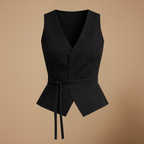 Dames casual mouwloze top met diepe v-hals Jelle Jora Mode