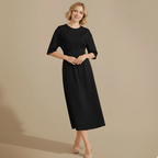 Dames elegante jurk met relaxte pasvorm