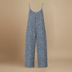 Dames casual jumpsuit met luipaardprint en wijde pijpen Jelle Jora Mode