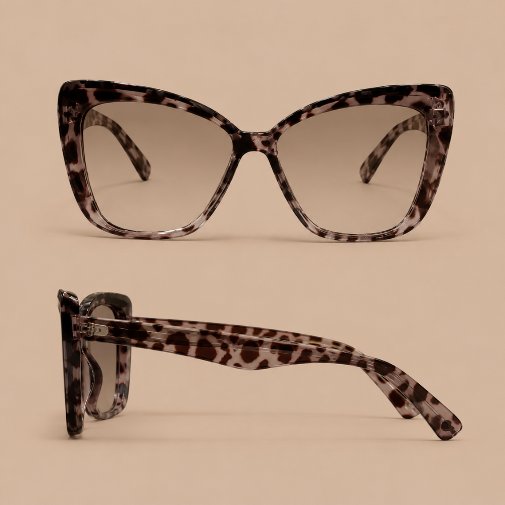 Dames oversized cat-eye zonnebrillen Jelle Jora Mode