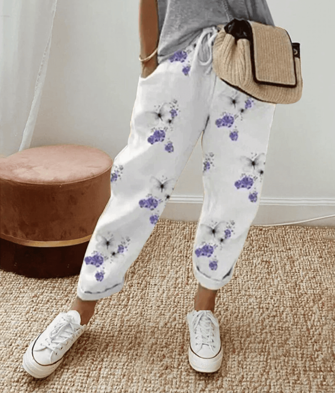 Anneliese Dames Pantalon met Elastische Tailleband Jelle Jora Mode