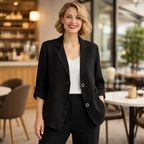 Eenvoudige casual blazer met Lange mouwen Jelle Jora Mode