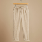 Broek met trekkoord hoge taille voor dames Jelle Jora Mode