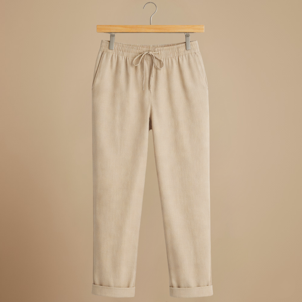 Broek met trekkoord hoge taille voor dames Jelle Jora Mode