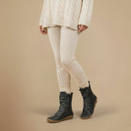 Vrouwen Natuurlijke Leren Halflange Laarzen Jelle Jora Mode