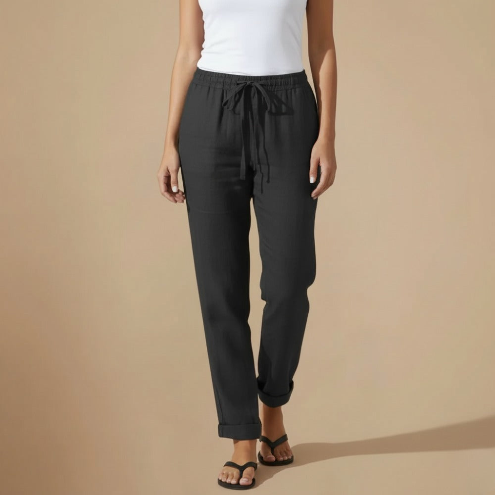 Broek met Trekkoord Hoge Taille voor dames Jelle Jora Mode