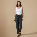 Broek met Trekkoord Hoge Taille voor dames Jelle Jora Mode