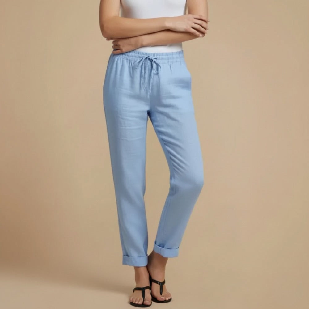 Broek met Trekkoord Hoge Taille voor dames Jelle Jora Mode