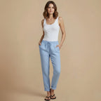 Broek met Trekkoord Hoge Taille voor dames Jelle Jora Mode