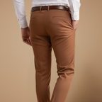 Heren casual geplooide broek