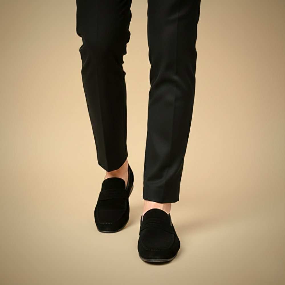 Suède leren herenslippers Jelle Jora Mode