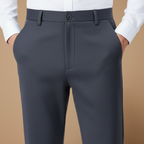 Heren professionele rechte pijpen broek