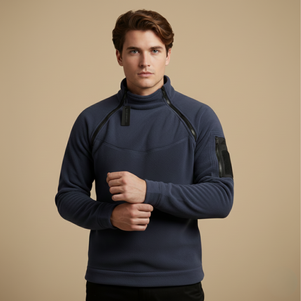 Tactische winddichte polar fleece jas voor heren Jelle Jora Mode